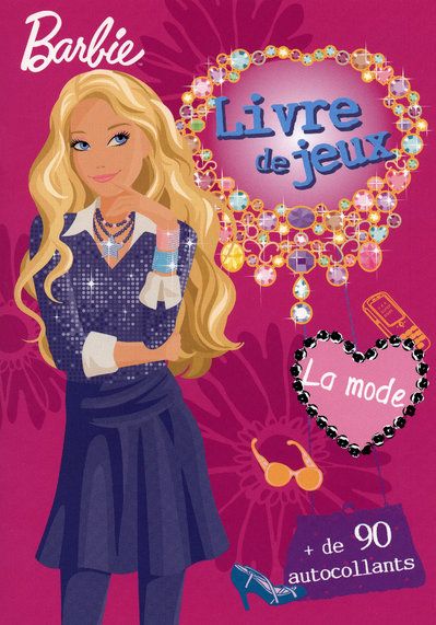 Livre de jeux barbie la mode