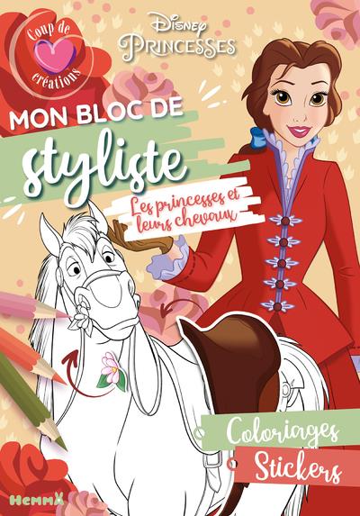 Disney princesses - mon bloc de styliste - coup de coeur creations - les princesses et leurs chevaux