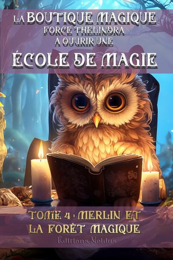 La boutique magique force Thélindra à ouvrir une école de magie Tome 4 : Merlin et la forêt magique