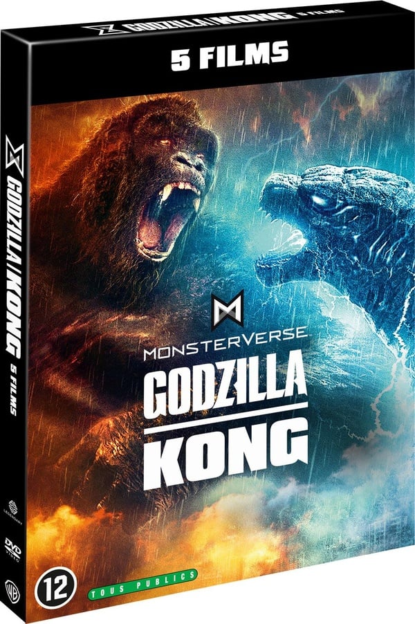 MonsterVerse - Godzilla/Kong - 5 films : Godzilla + Godzilla : Roi des monstres + Kong : Skull Island + Godzilla vs Kong + Godzilla x Kong : Le Nouvel Empire