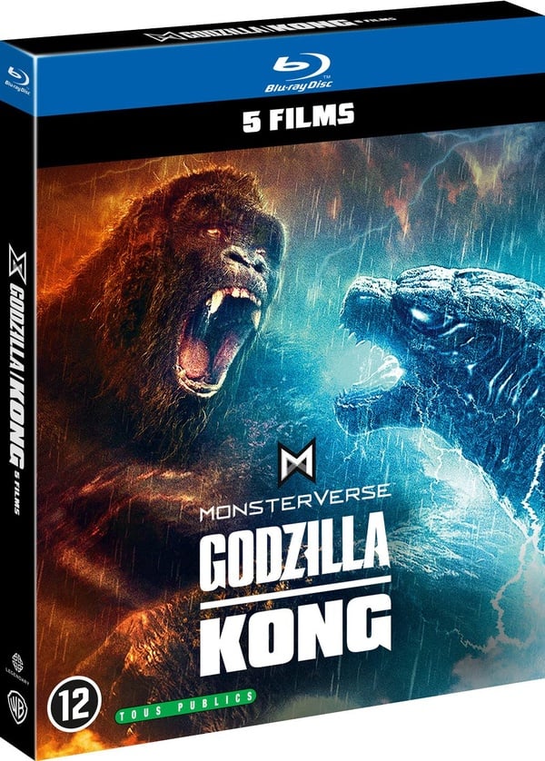 MonsterVerse - Godzilla/Kong - 5 films : Godzilla + Godzilla : Roi des monstres + Kong : Skull Island + Godzilla vs Kong + Godzilla x Kong : Le Nouvel Empire