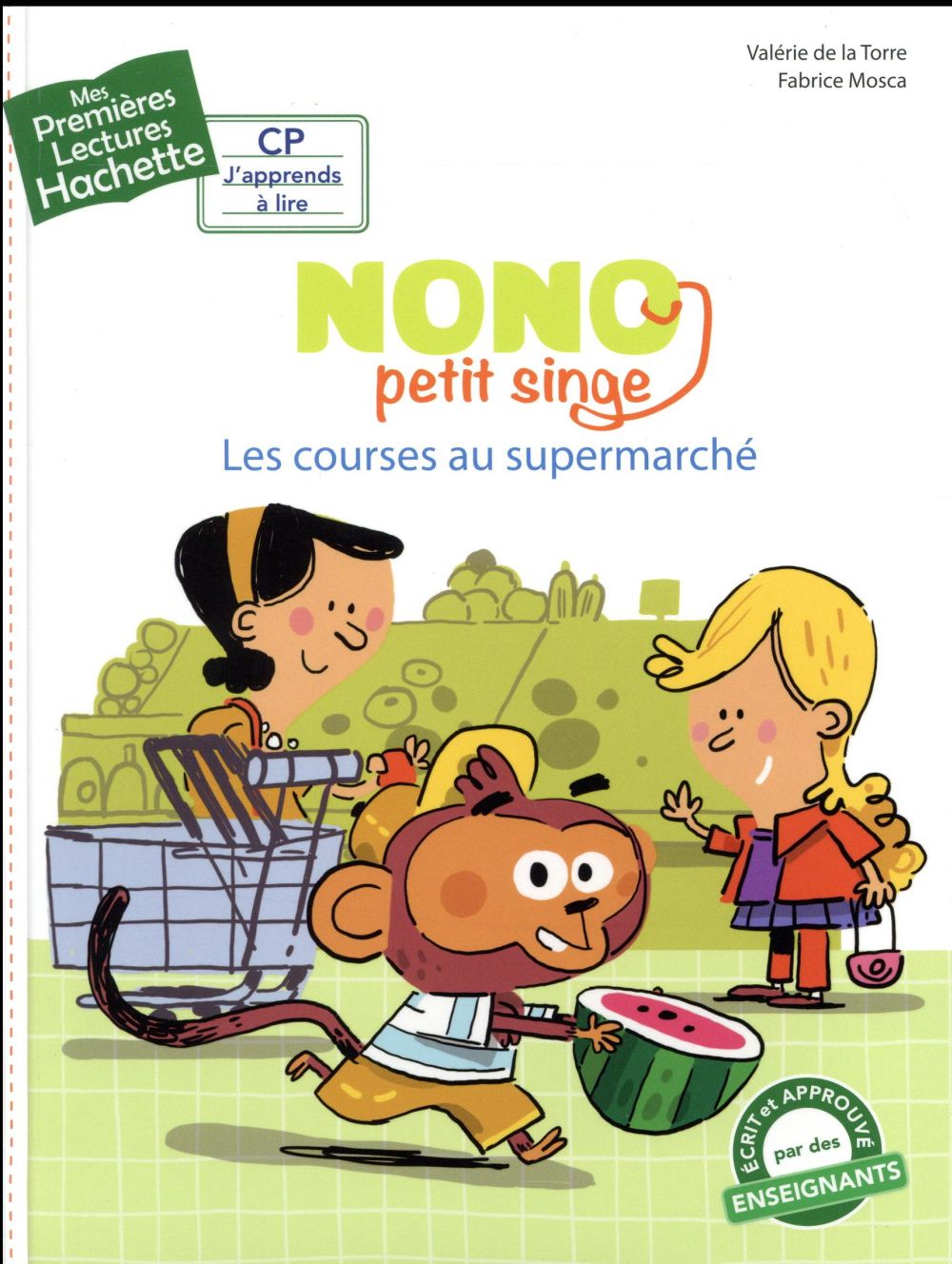 Mes premières lectures - cp j'apprends à lire - nono, petit singe - les courses au supermarché