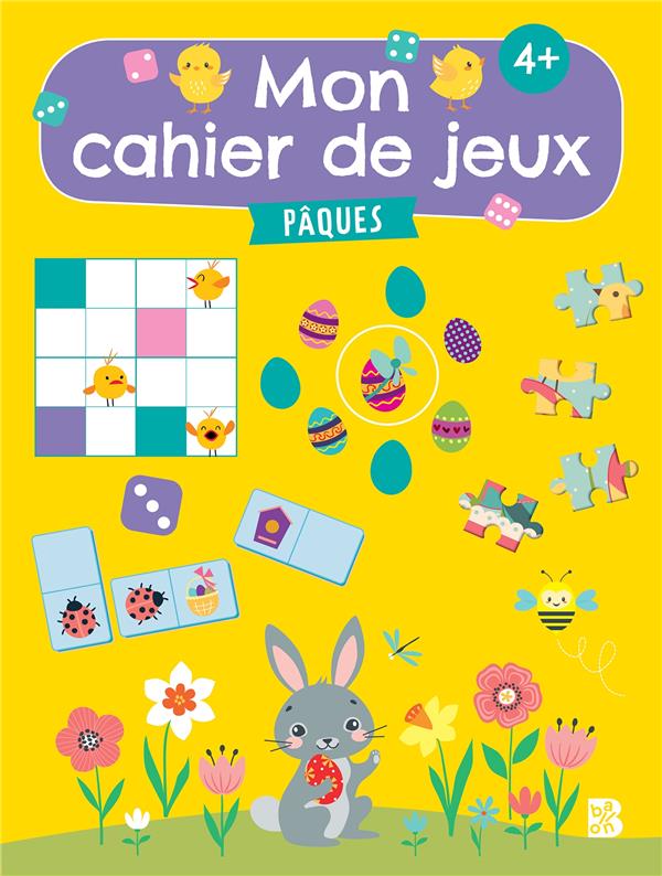 Mon cahier de jeux: paques 2023