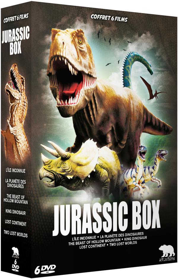 Jurassic Box : L'île inconnue + La planète des dinosaures + The Beast of Hollow Mountain + King Dinosaur + Lost Continent + Two Lost Worlds