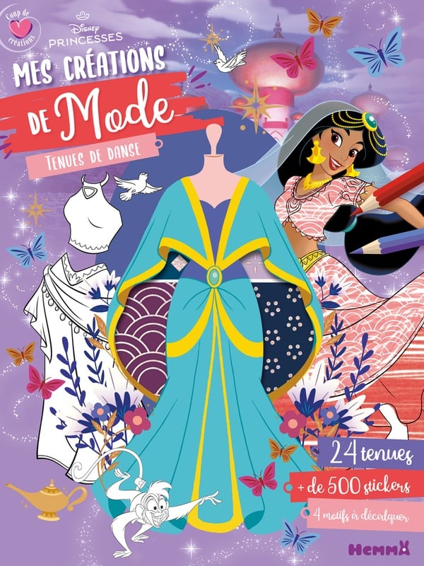 Disney Princesses - Coup de coeur créations - Mes créations de mode - Tenues de danse - 24 tenues, + de 500 stickers, 4 modifs à déca