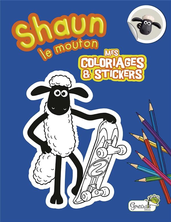 Shaun le mouton - coloriages et stickers