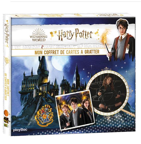 Harry potter mon coffret cartes a gratter et a colorier