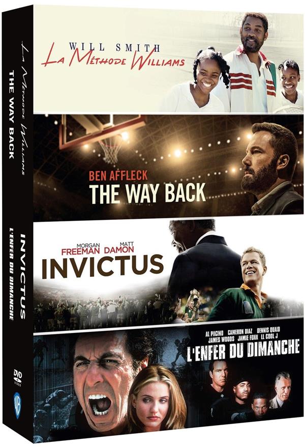 Films de sport - Coffret : L'Enfer du dimanche + Invictus + The Way Back + La Méthode Williams