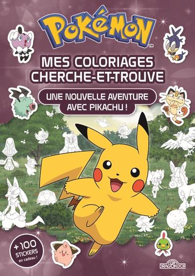 Pokemon - coloriages cherche-et-trouve une nouvelle aventure avec pikachu !