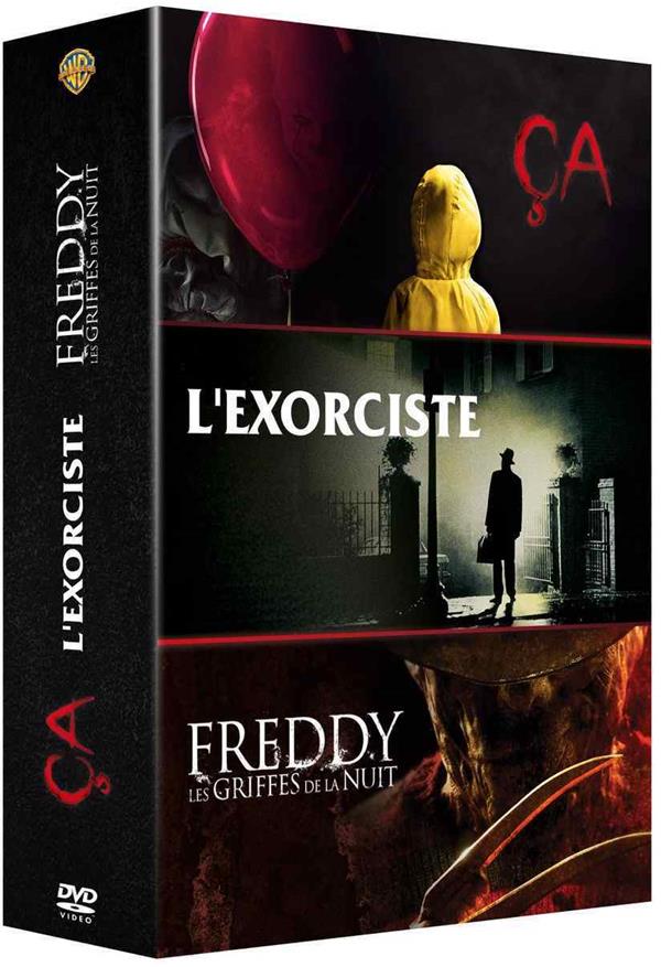 Coffret Horreur Incontournables 3 films : Ça + Les Griffes de la nuit (Freddy) + L'Exorciste