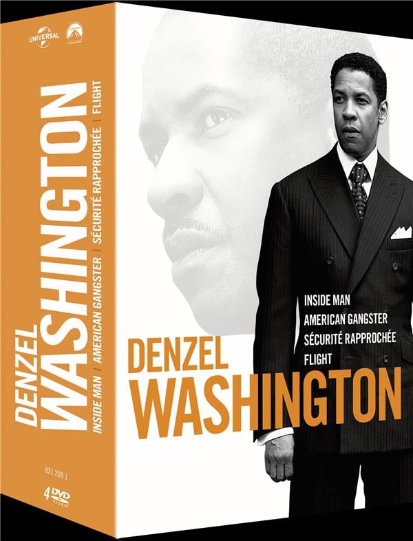 Denzel Washington - Coffret : Sécurité rapprochée + Flight + American Gangster + Inside Man