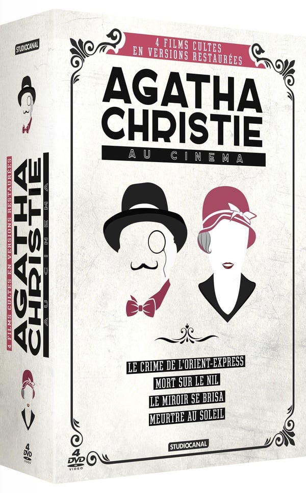 Agatha Christie - Coffret - Le miroir se brisa + Meurtre au soleil + Mort sur le Nil + Le crime de l'Orient Express