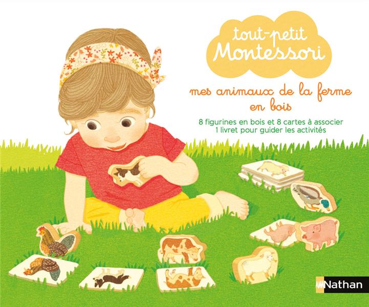 Tout-petit Montessori : mes animaux de la ferme en bois