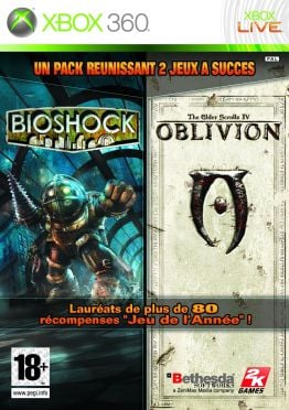Duo : The Eelder Scrolls Iv Oblivion + Bioshock Xbox 360 - vue 2