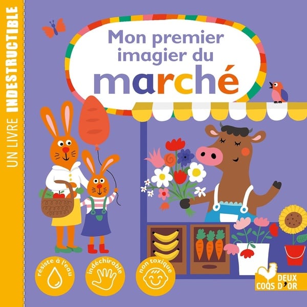 Mon premier imagier du marché - un livre indestructible