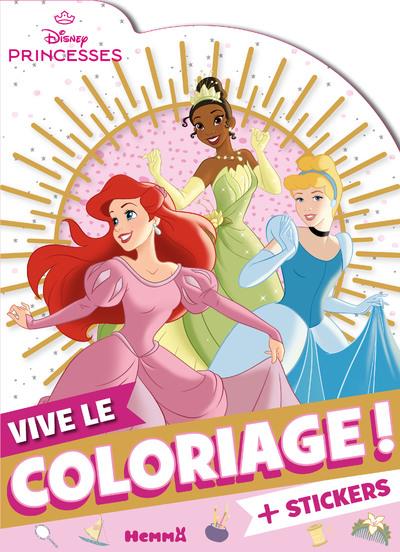 Disney princesses - vive le coloriage ! (ariel, tiana, cendrillon)