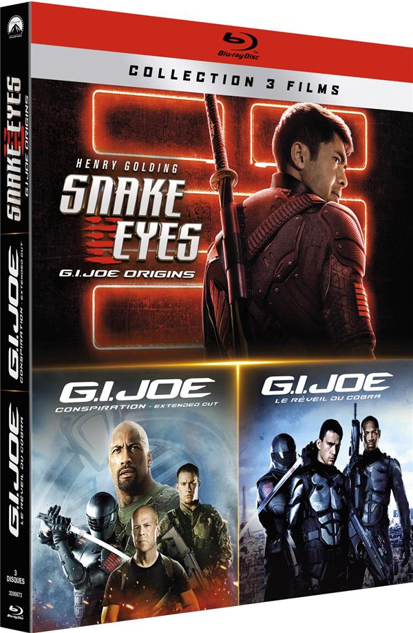 Collection 3 films : Snake Eyes : G.I. Joe Origins + G.I. Joe : Conspiration + G.I. Joe : Le Réveil du Cobra