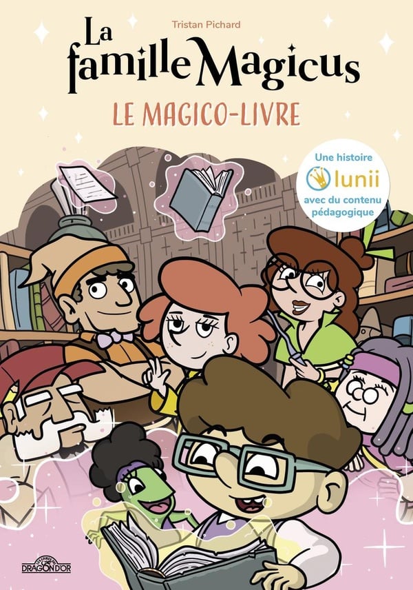 La famille Magicus, le magico-livre : une histoire Lunii