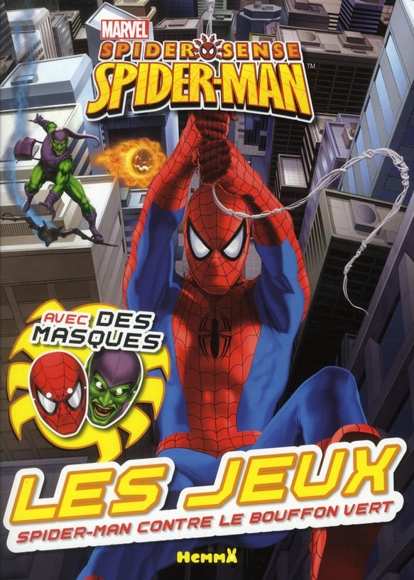 Marvel - ultimate spiderman - spiderman contre le bouffon vert - avec masques