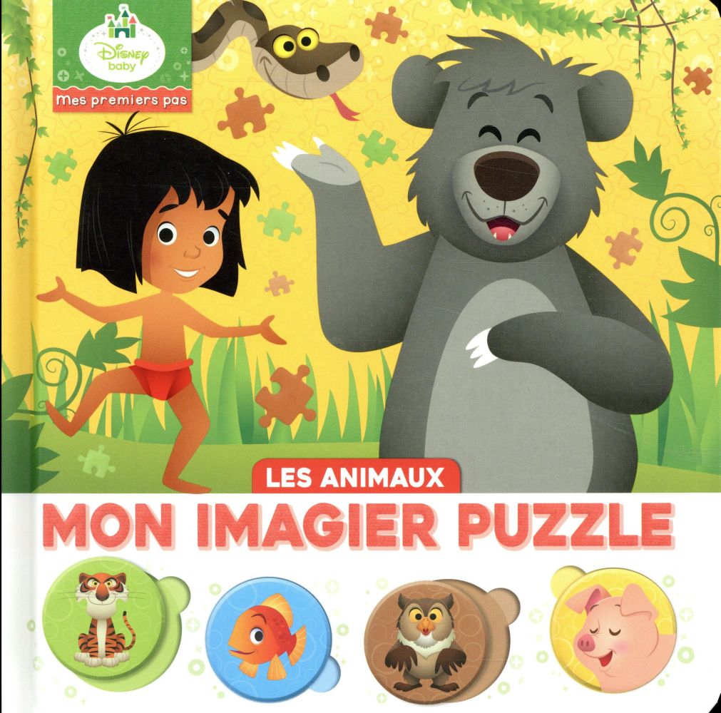 Mes premiers pas : Disney Baby : mon imagier puzzle - les animaux