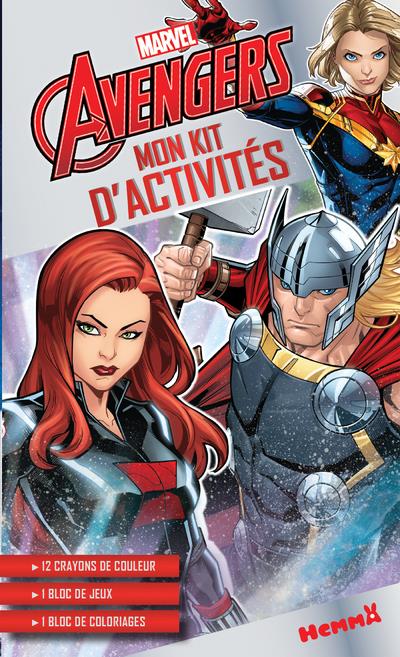 Mon kit d'activités - avengers - black widow, thor, captain marvel