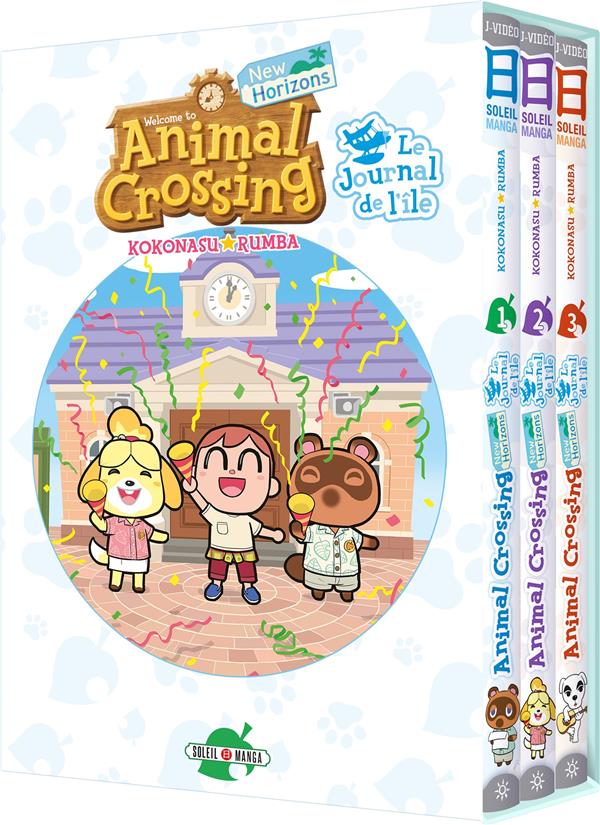 Animal crossing - new horizons : le journal de l'île : coffret Tomes 1 à 3