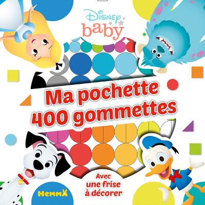 Disney baby - ma pochette 400 gommettes - donald, 101 dalmatiens