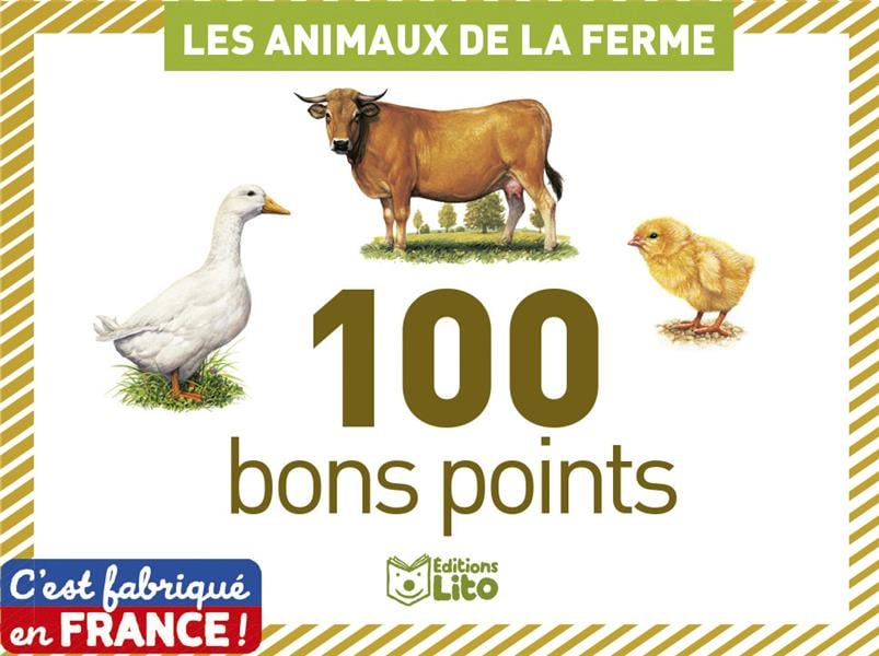 Boîte de 100 bons points : les animaux de la ferme