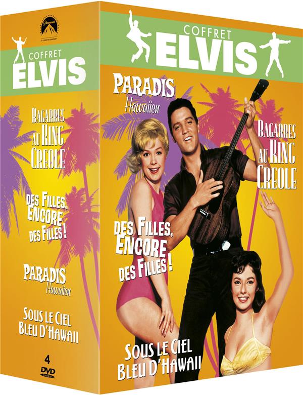 Paramount Coffret Elvis : Paradis Hawaïen + Bagarres au King Creole + Des filles, encore des filles ! + Sous le ciel bleu d'Hawaii