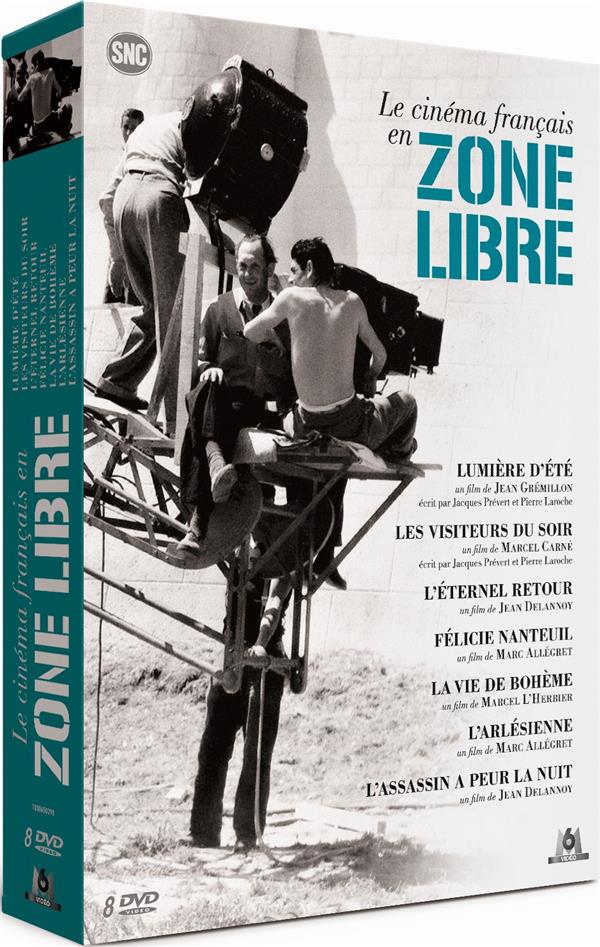 Le Cinéma français en zone libre - Coffret : Lumière d'été + Les Visiteurs du soir + L'Éternel retour + Félicie Nanteuil + La vie de bohème + L'Arlésienne + L'Assassin a peur la nuit