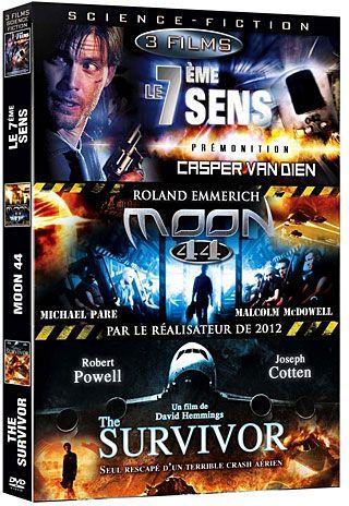 Science-fiction - Coffret 3 films : Prémonition + Moon 44 + Le survivant d'un monde parallèle