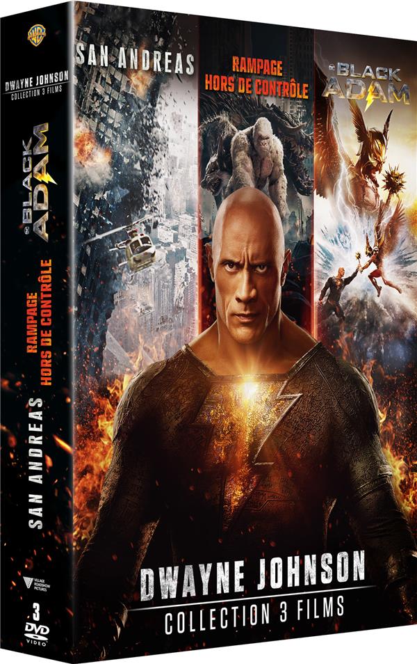 Dwayne Johnson - Collection 3 films : San Andreas + Rampage - Hors de contrôle + Black Adam