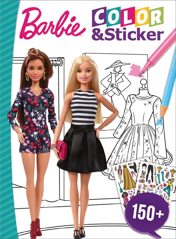 Barbie - fashion color and sticker