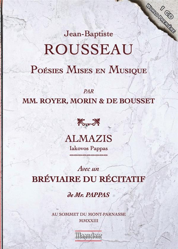 Poésies mises en musique par Royer, Morin & de Bousset