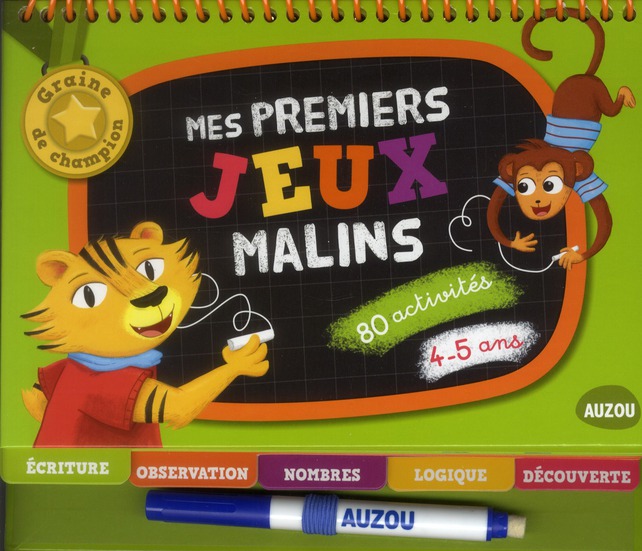 Mes premiers jeux malins - graines de champions - 4-5 ans