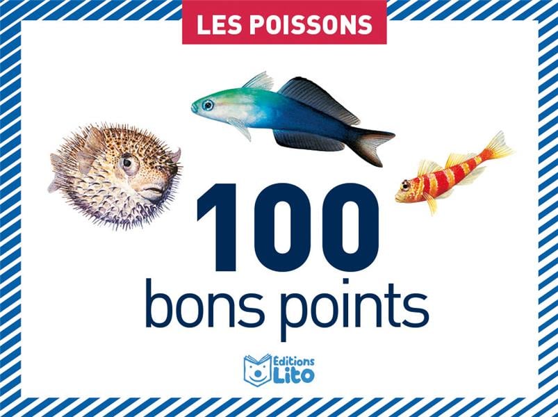 Boîte de 100 bons points : les poissons