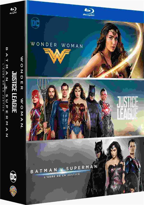 DC Universe - Coffret 3 films : Justice League + Wonder Woman + Batman v Superman : L'aube de la justice