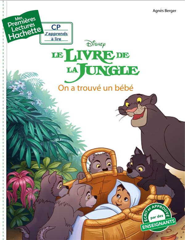 Mes premières lectures - CP j'apprends à lire : le livre de la Jungle Tome 1 : on a trouvé un bébé