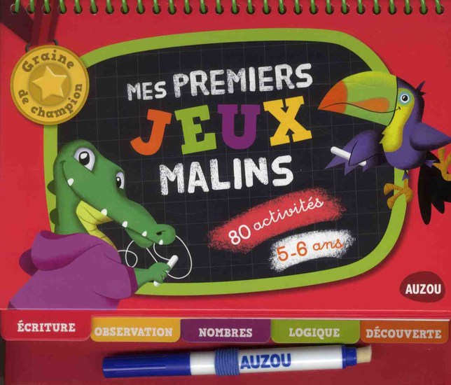 Mes premiers jeux malins - graines de champions - 5-6 ans