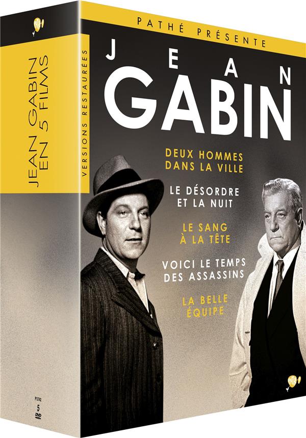 Jean Gabin - Coffret : La Belle Équipe - Voici le temps des assassins + Le Sang à la tête + Le Désordre et la nuit + Deux hommes dans la ville