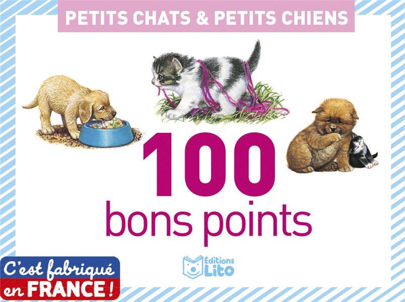 Boîte de 100 bons points : petits chats & petits chiens