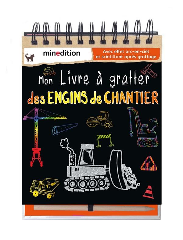 Mon livre à gratter des engins de chantier