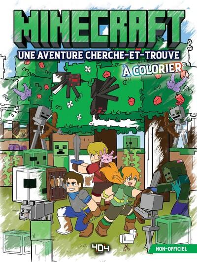 Minecraft : Une aventure cherche-et-trouve à colorier