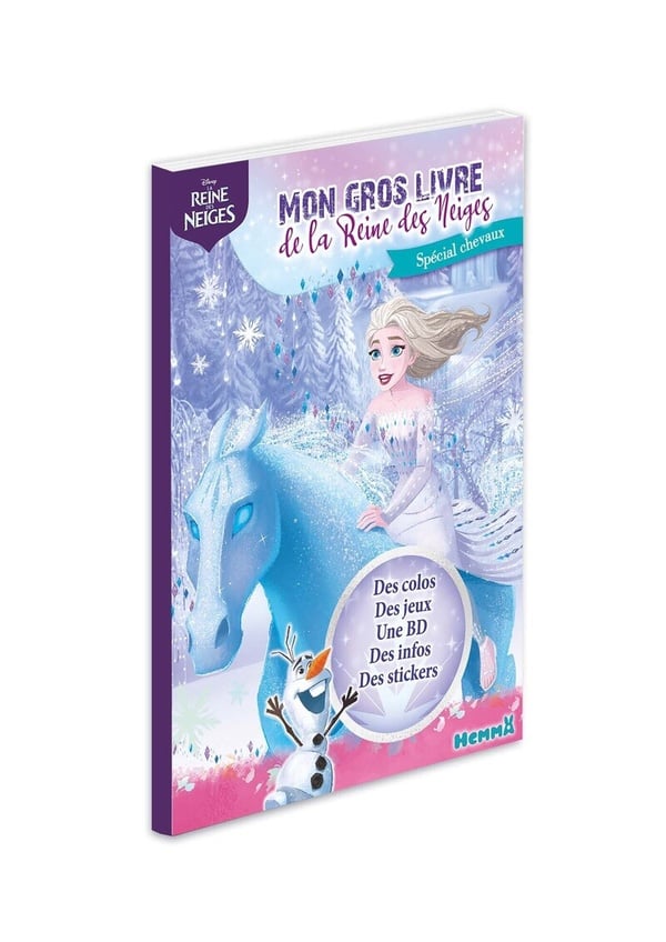 Disney La Reine des Neiges - Mon gros livre de La Reine des Neiges - Spécial chevaux - Des colos, des jeux, une BD, des infos, des s