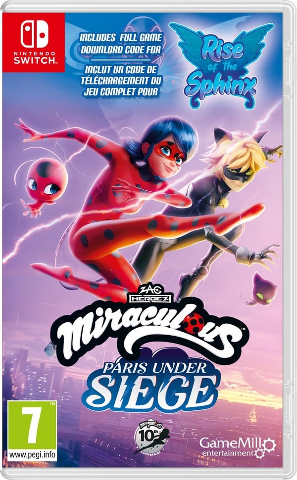 Miraculous 1&2 pack Rise of the Sphinx CIAB + Paris Under Siege Nintendo Switch Neuf - vue 7