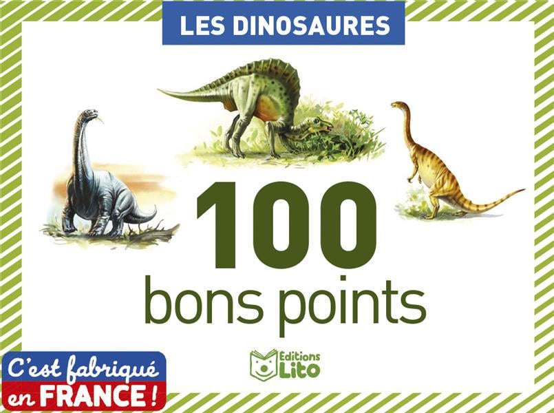 Boîte de 100 bons points : les dinosaures