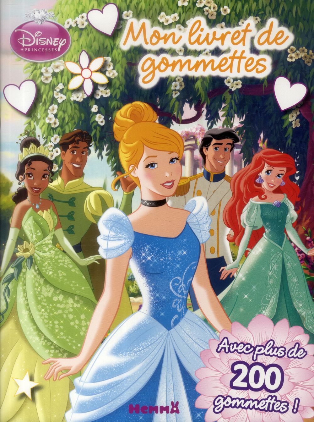 Mon livret de gommettes - disney princesses - cendrillon, ariel