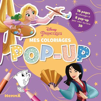 Disney princesses - mes coloriages pop-up