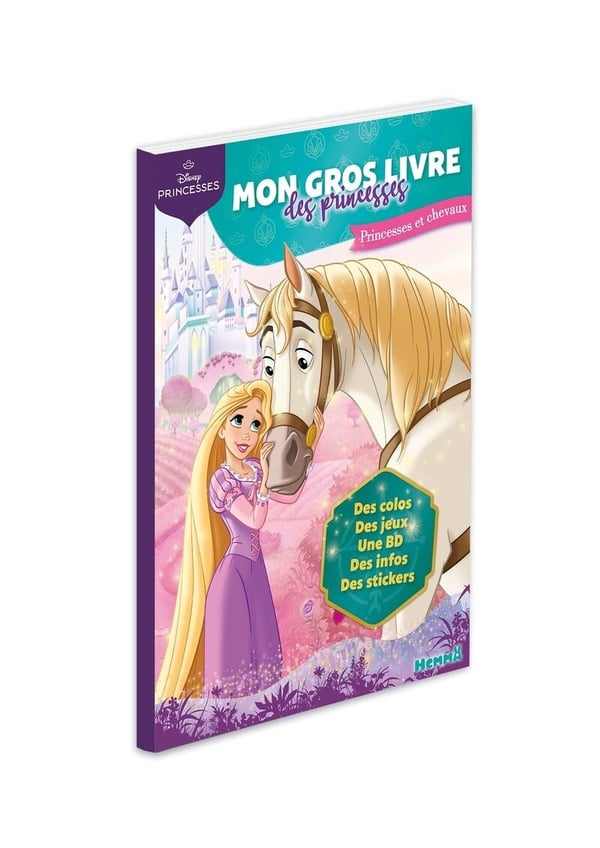 Disney Princesses - Mon gros livre des Princesses - Princesses et chevaux - Des colos, des jeux, une BD, des infos, des stickers