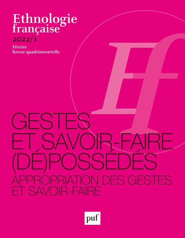 Ethnologie française 2022, n° 1